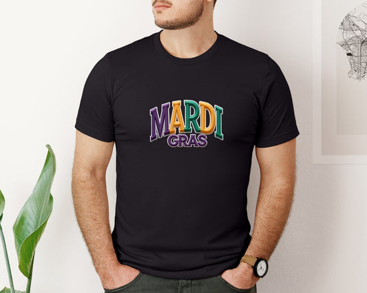 Latch Hook Mardi Gras Mardi Gras Faux Y Graphic T-Shirt