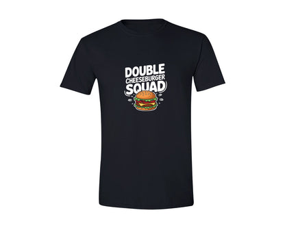 brand:Generic|color:Black|Double Cheeseburger Squad T Shirt Design 2 Graphic T-Shirt