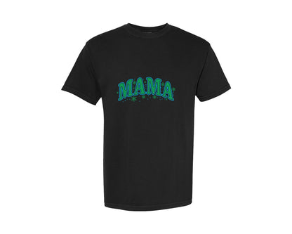 brand:Comfort Colors|color:Black|Mama Christmas Merry Christmas 6 Graphic T-Shirt
