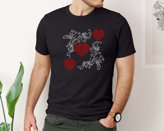 Love Rhinestone Template 37 Graphic T-Shirt