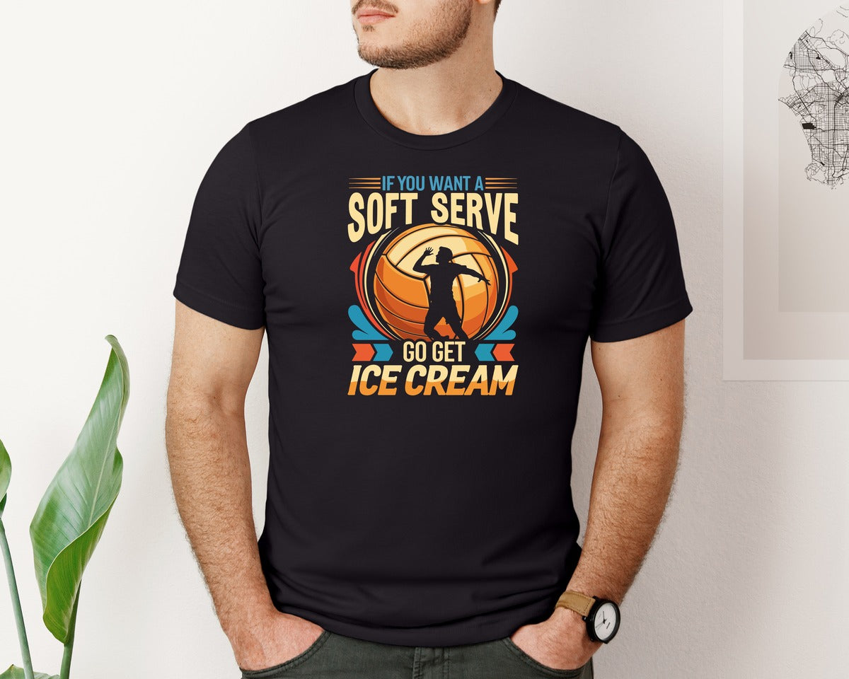 brand:Bella Canvas|color:Black|Volleyball T Shirt Design 10 Graphic T-Shirt