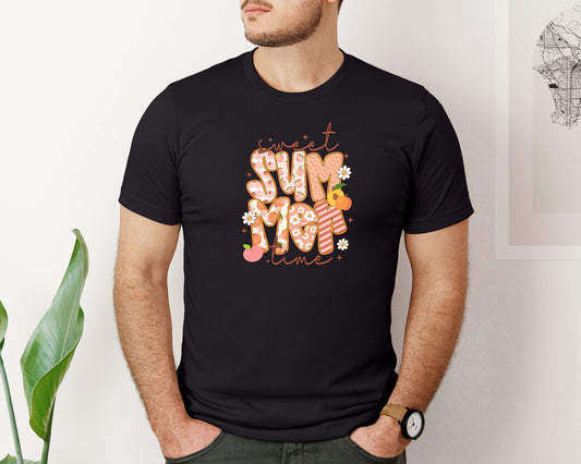Sweet Summer Time Preppy Peach Graphic T-Shirt