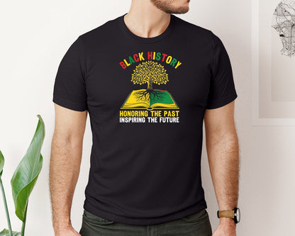 brand:Bella Canvas|color:Black|Roots Black History Month T Shirt Graphic T-Shirt