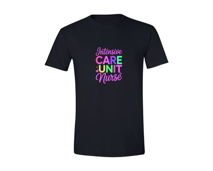 brand:Generic|color:Black|Bold Icu Nurse Graphic Design Graphic T-Shirt