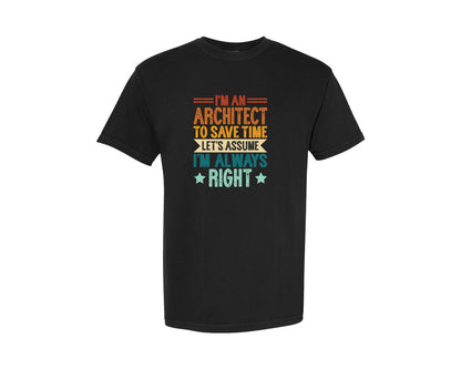 brand:Comfort Colors|color:Black|Architect Architecture T Shirt Design 131 Graphic T-Shirt