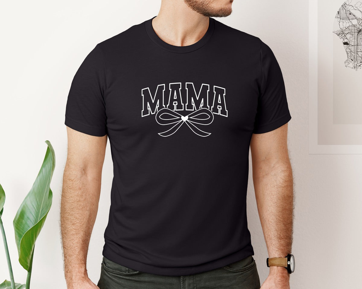 brand:Bella Canvas|color:Black|Mama Lightning Bolt Mama 7 Graphic T-Shirt