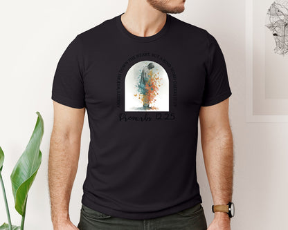 brand:Bella Canvas|color:Black|Christian Bible Verse Proverbs 1225 Graphic T-Shirt