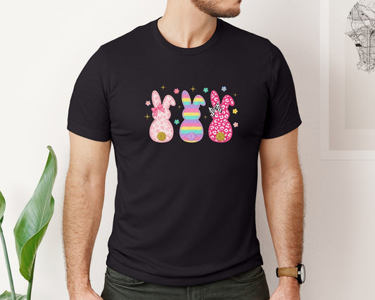 Crochet Coquette Easter Bunny 3 Graphic T-Shirt