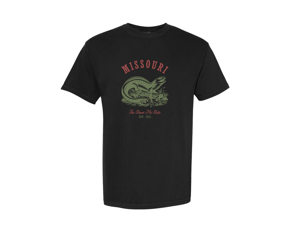 brand:Comfort Colors|color:Black|Missouri Vintage United States Graphic T-Shirt
