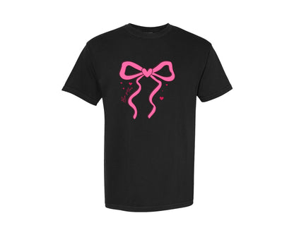 brand:Comfort Colors|color:Black|Be Mine Coquette Valentines Day Graphic T-Shirt