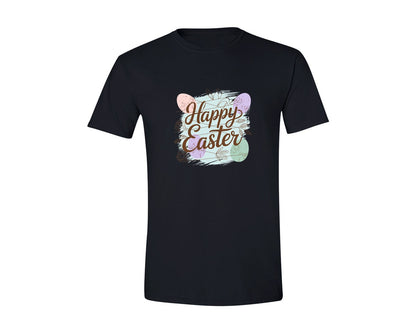 brand:Generic|color:Black|Happy Easter Watercolor Lettering Graphic T-Shirt
