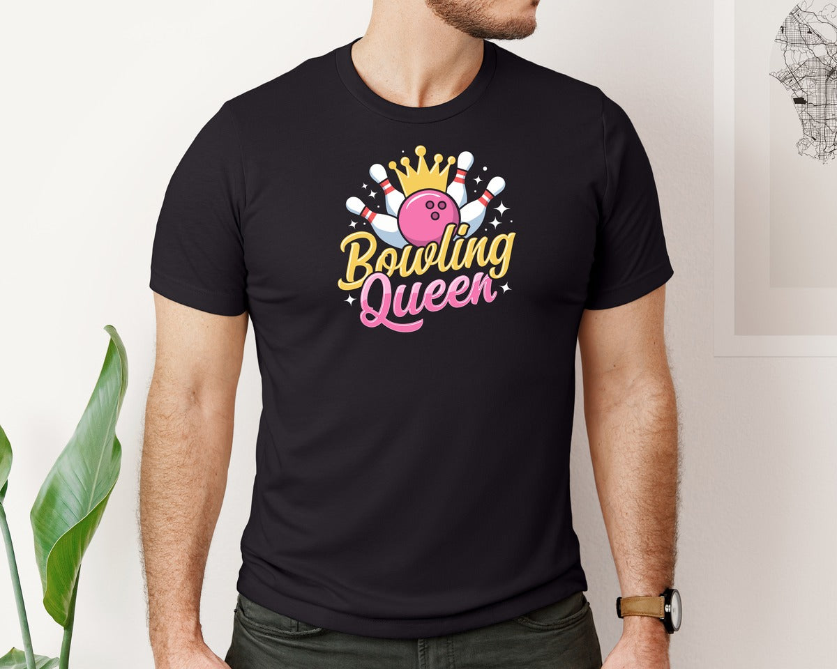 brand:Bella Canvas|color:Black|Bowling Graphic Graphic T-Shirt