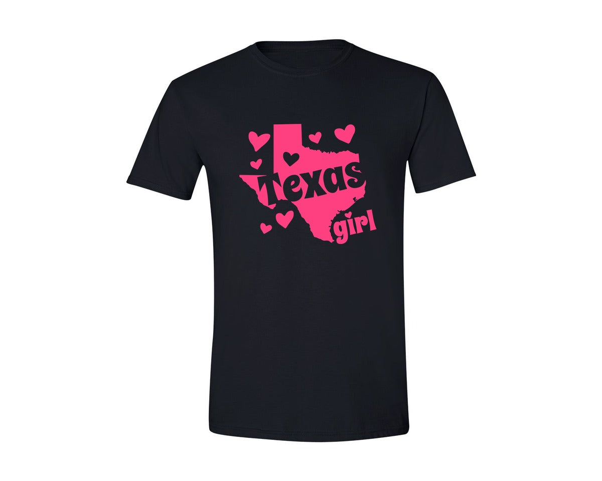 brand:Generic|color:Black|Texas Girl Graphic T-Shirt