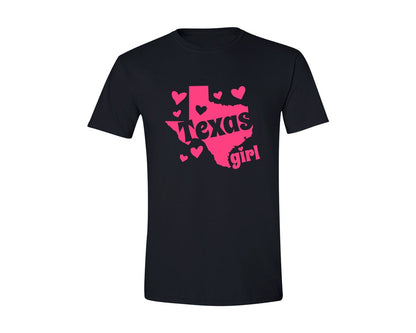 brand:Generic|color:Black|Texas Girl Graphic T-Shirt