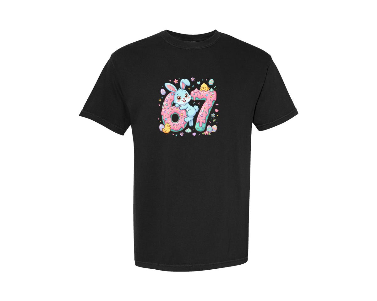 brand:Comfort Colors|color:Black|67 Funny Viral Meme Easter Bunny Graphic T-Shirt