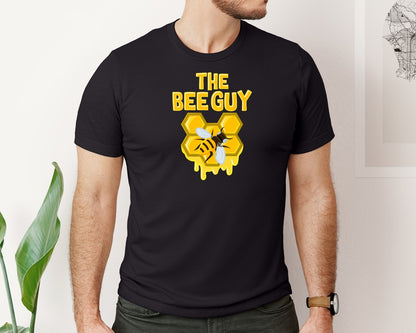 brand:Bella Canvas|color:Black|The Bee Guy Insect Beekeeper Graphic T-Shirt