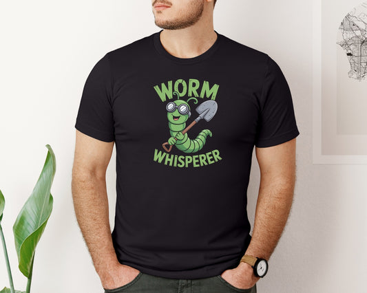 Worm Whisperer Funny Gardening Tee Graphic T-Shirt