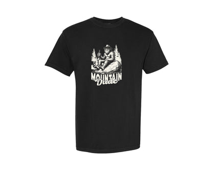 brand:Comfort Colors|color:Black|Mountain Dude Bigfoot Shirt Graphic T-Shirt