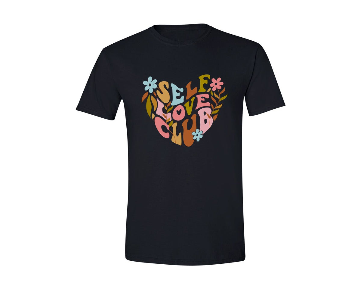 brand:Generic|color:Black|Self Love Mental Health Boho Flowers