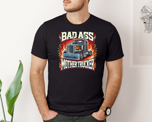Trucker Driving Fathers Day Graphic T-Shirt