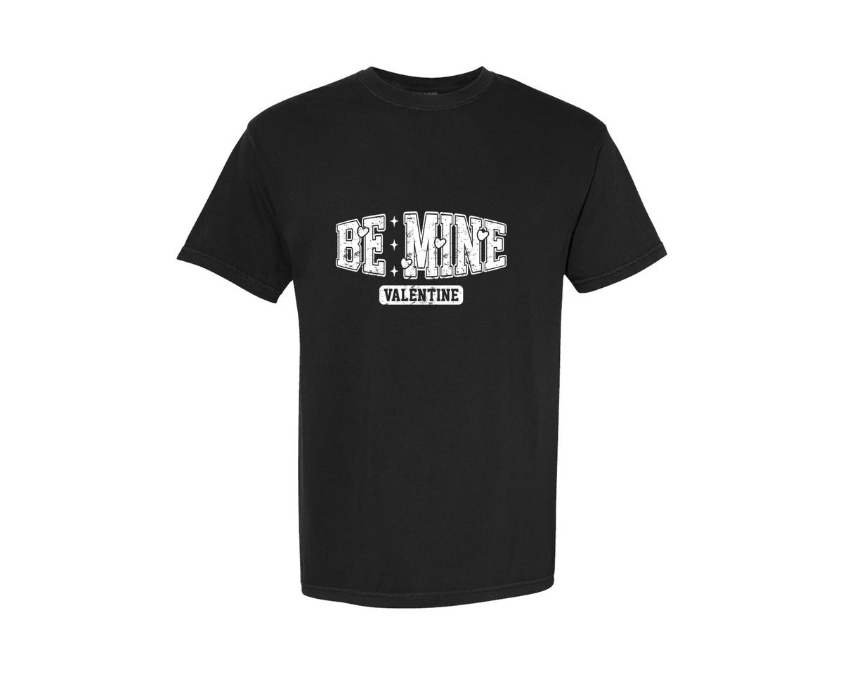 brand:Comfort Colors|color:Black|Coquette Be Mine Valentine Shirt 2 Graphic T-Shirt
