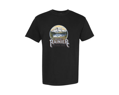 brand:Comfort Colors|color:Black|Retro National Parks P 3 Graphic T-Shirt