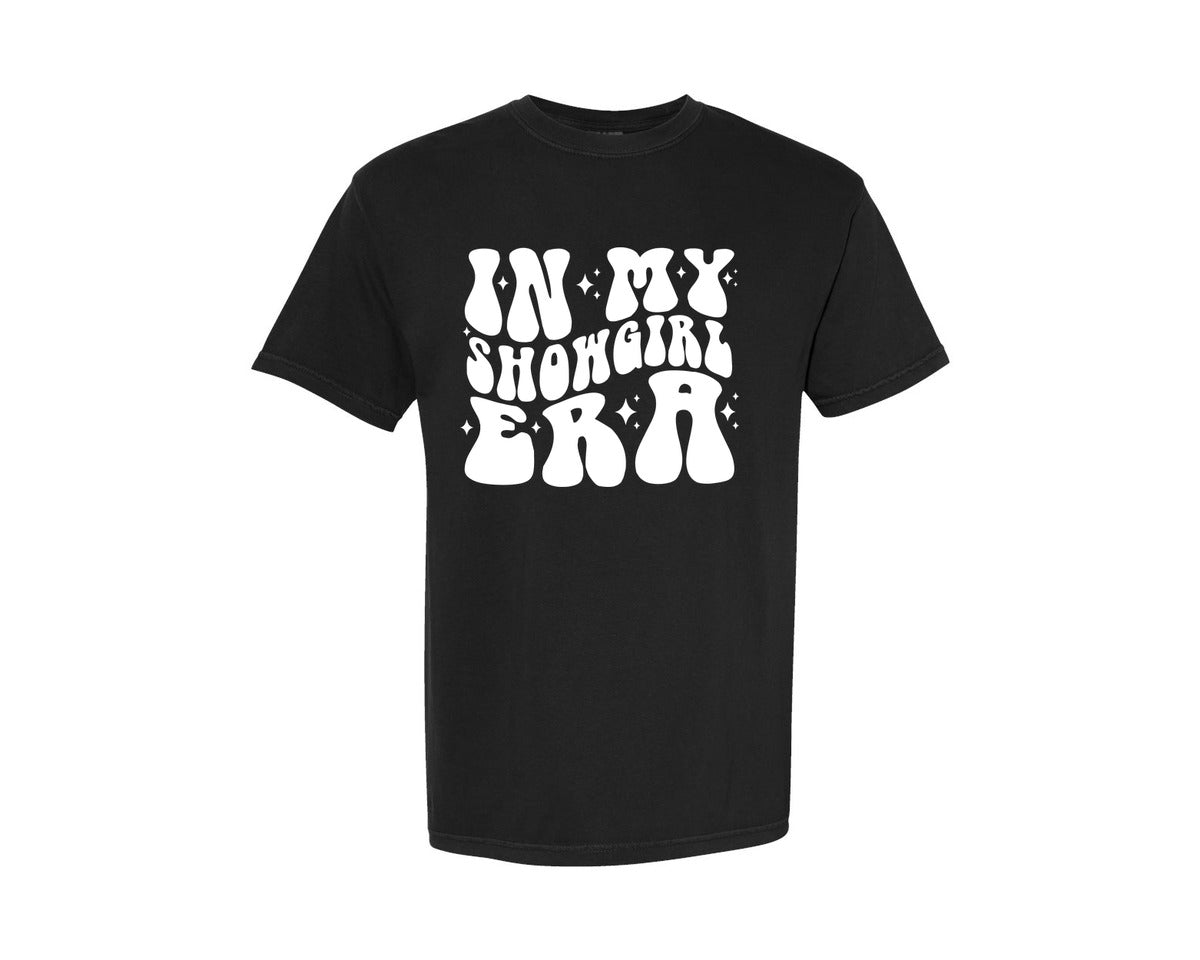 brand:Comfort Colors|color:Black|Retro In My Showgirl Era Graphic T-Shirt