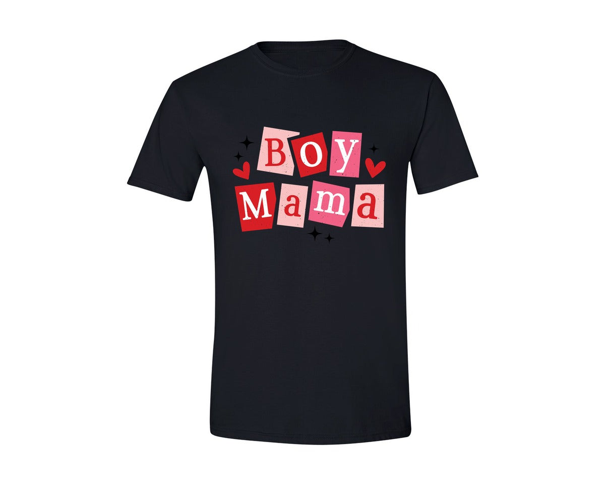 brand:Generic|color:Black|Mama Boy Mama Mama Shirt Graphic T-Shirt