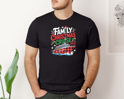 brand:Bella Canvas|color:Black|Family Christmas Cruise 2025 4 Graphic T-Shirt