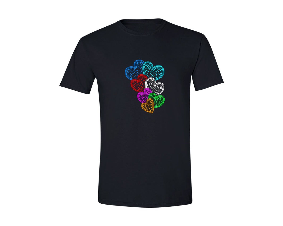 brand:Generic|color:Black|Love Rhinestone Templates Design 53 Graphic T-Shirt