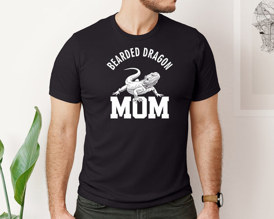 Bearded Dragon Mom Reptile Lizard Lover Graphic T-Shirt