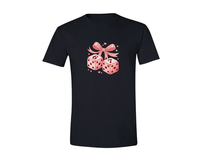 brand:Generic|color:Black|Six Seven Dice 6 7 Valentine Day Graphic T-Shirt