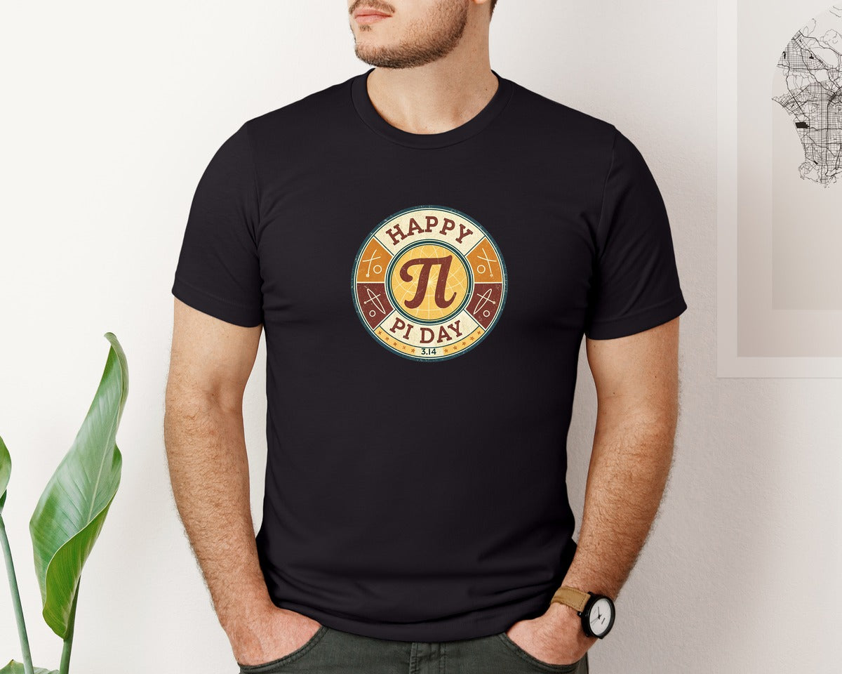 brand:Bella Canvas|color:Black|14 Pi Day T Shirt Design Graphic T-Shirt