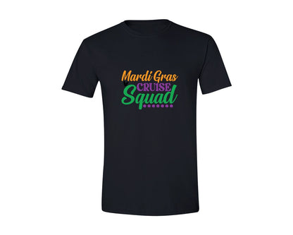 brand:Generic|color:Black|Mardi Gras Cruise Squad 7 Graphic T-Shirt