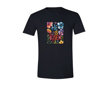 brand:Generic|color:Black|He Is Risen 16 Graphic T-Shirt