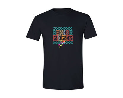 brand:Generic|color:Black|Coquette Senior 2026 Pngsvg 2 Graphic T-Shirt