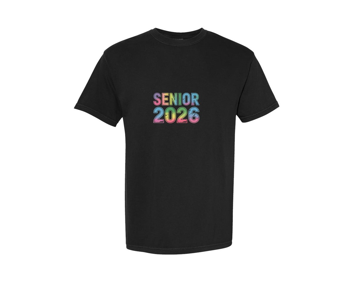 brand:Comfort Colors|color:Black|Senior 2026 Graduation Shirt Graphic T-Shirt