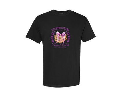 brand:Comfort Colors|color:Black|Coquette Book Lovers Social Club Graphic T-Shirt