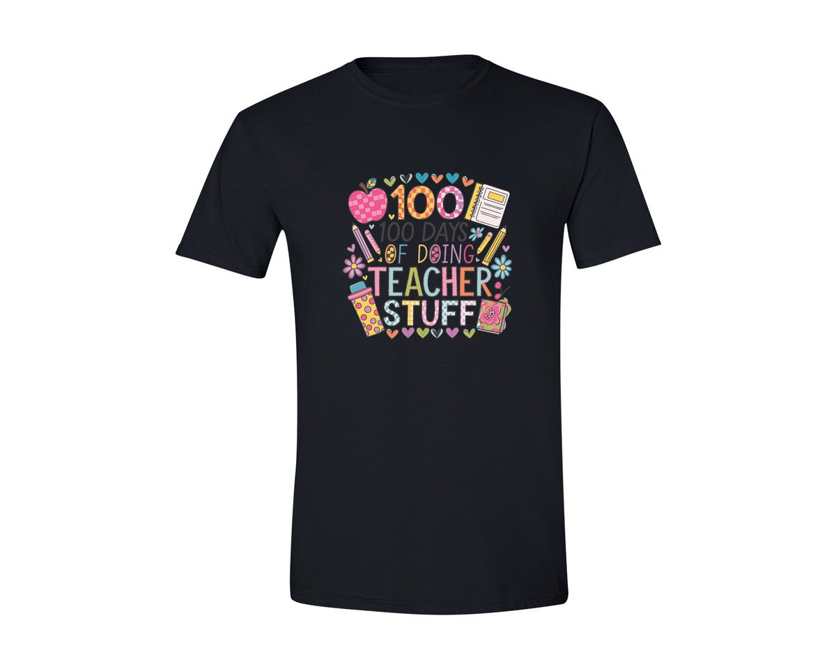 brand:Generic|color:Black|100 Days Of School 57 Graphic T-Shirt