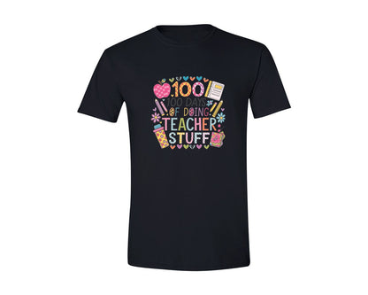 brand:Generic|color:Black|100 Days Of School 57 Graphic T-Shirt