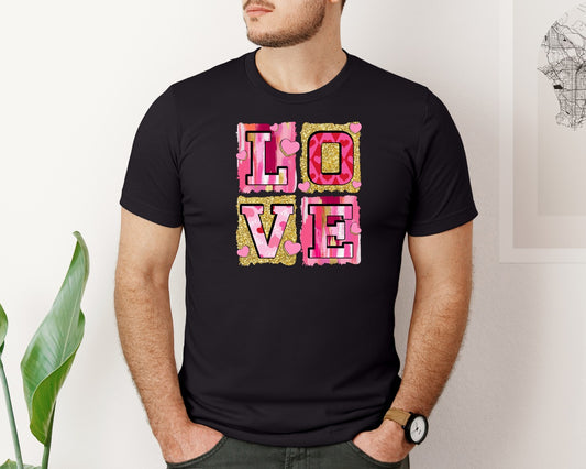 Pink Valentines Day Love Coquette Graphic T-Shirt