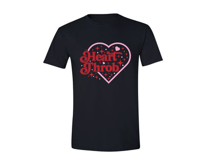 brand:Generic|color:Black|Heart Throb Valentines Day T Shirt Graphic T-Shirt