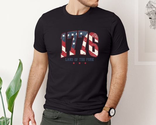 4Th Of July 1776 Patriotic Varsity Graphic T-Shirt