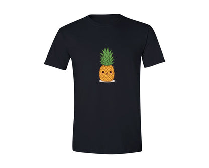 brand:Generic|color:Black|Kawaii Food Character Graphic T-Shirt