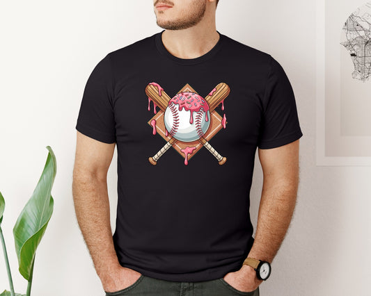 Baseball Icing Drip Sweet Game Day 2 Graphic T-Shirt