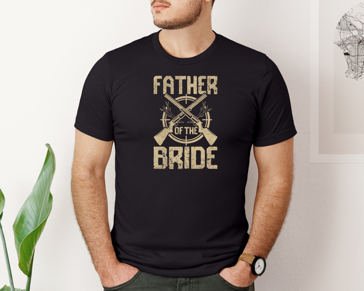 brand:Bella Canvas|color:Black|Father Of The Bride T Shirt 2 Graphic T-Shirt