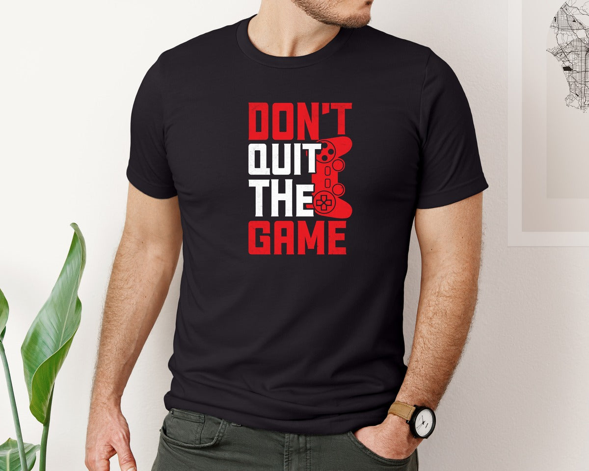 brand:Bella Canvas|color:Black|Gaming T Shirts Design Vector Quotes Graphic T-Shirt