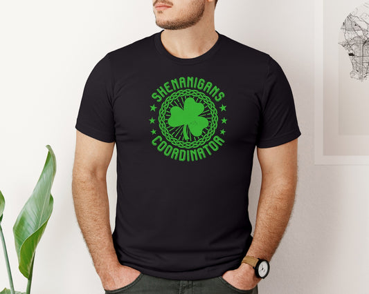 Irish Shamrock Shenanigans Coordinator Graphic T-Shirt