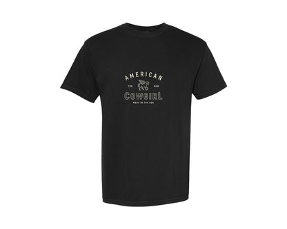 brand:Comfort Colors|color:Black|Country Western Cowgirl Graphic T-Shirt