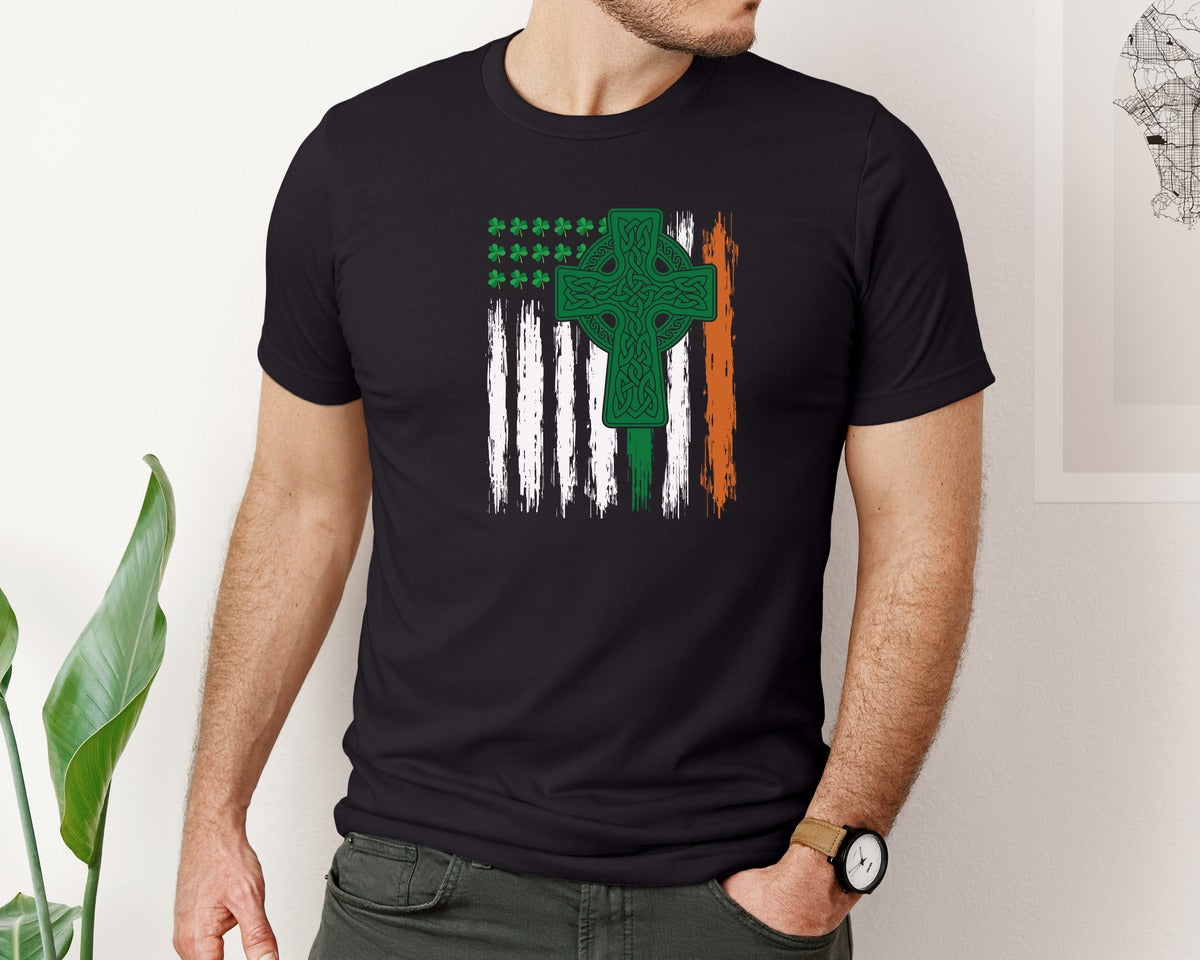 brand:Bella Canvas|color:Black|St Patricks Day T Shirt 4 Graphic T-Shirt